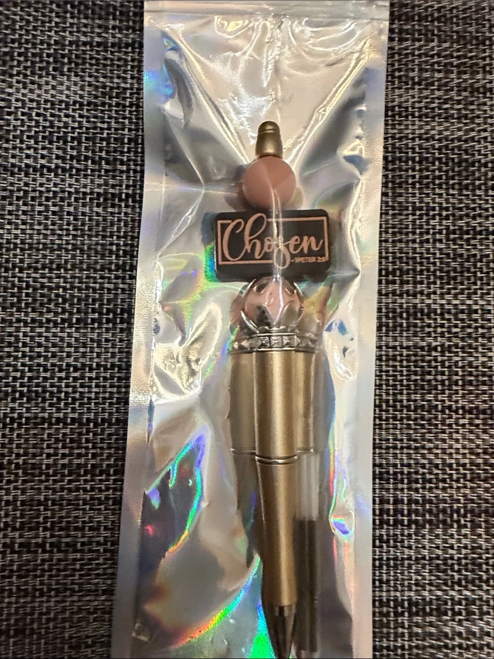 Gold and Pink Chosen Ballpoint Pen
Black and Purple Ballpoint Pen - Picture 1 of 2